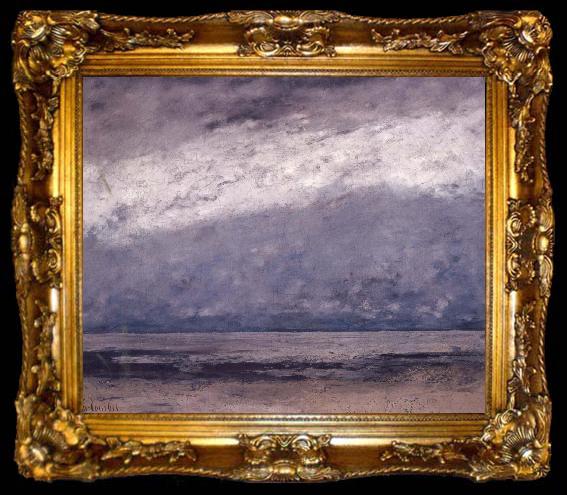 framed  Gustave Courbet Marine, ta009-2